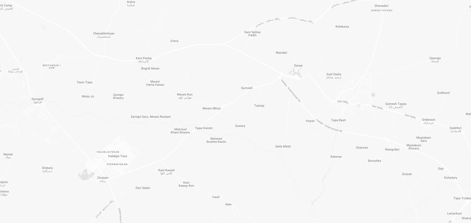 Map of the Sharazur waste management service area
